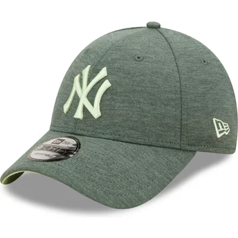 Gorra curva verde ajustable con logo verde 9FORTY Jersey Essential de New York Yankees MLB de New Era
