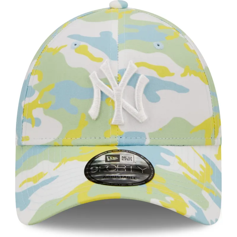 petten-gebogen-groen-verstelbare-band-9forty-all-over-print-seasonal-van-new-york-yankees-mlb-van-new-era