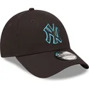 petten-gebogen-zwart-verstelbaar-9forty-neon-outline-van-new-york-yankees-mlb-van-new-era
