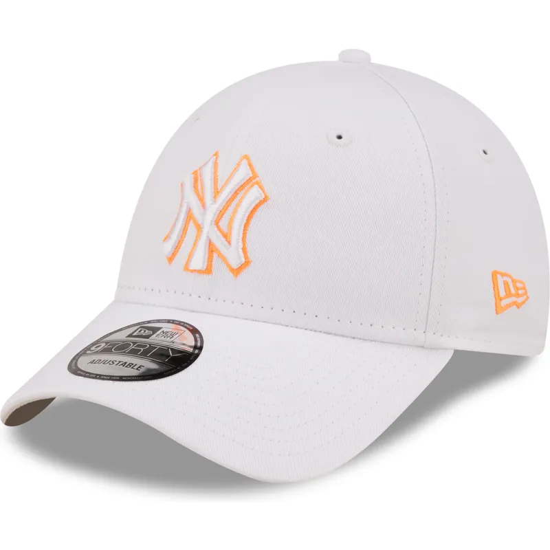 petten-gebogen-wit-verstelbaar-9forty-neon-outline-van-new-york-yankees-mlb-van-new-era petten-gebogen-wit-verstelbaar-9forty-neon-outline-van-new-york-yankees-mlb-van-new-era