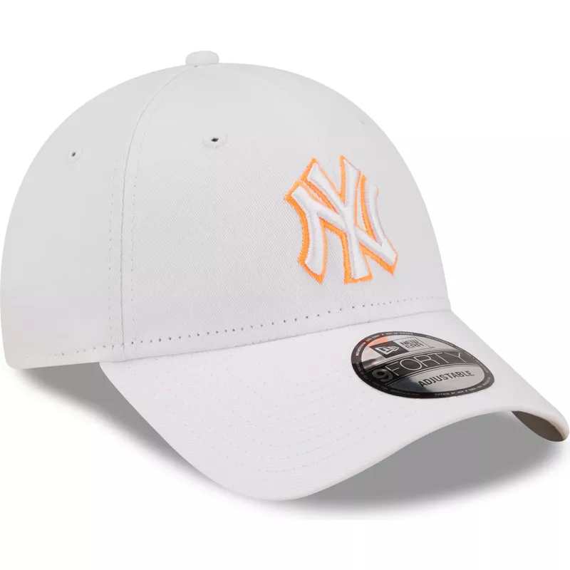 Casquette NY 9forty neon yellow white