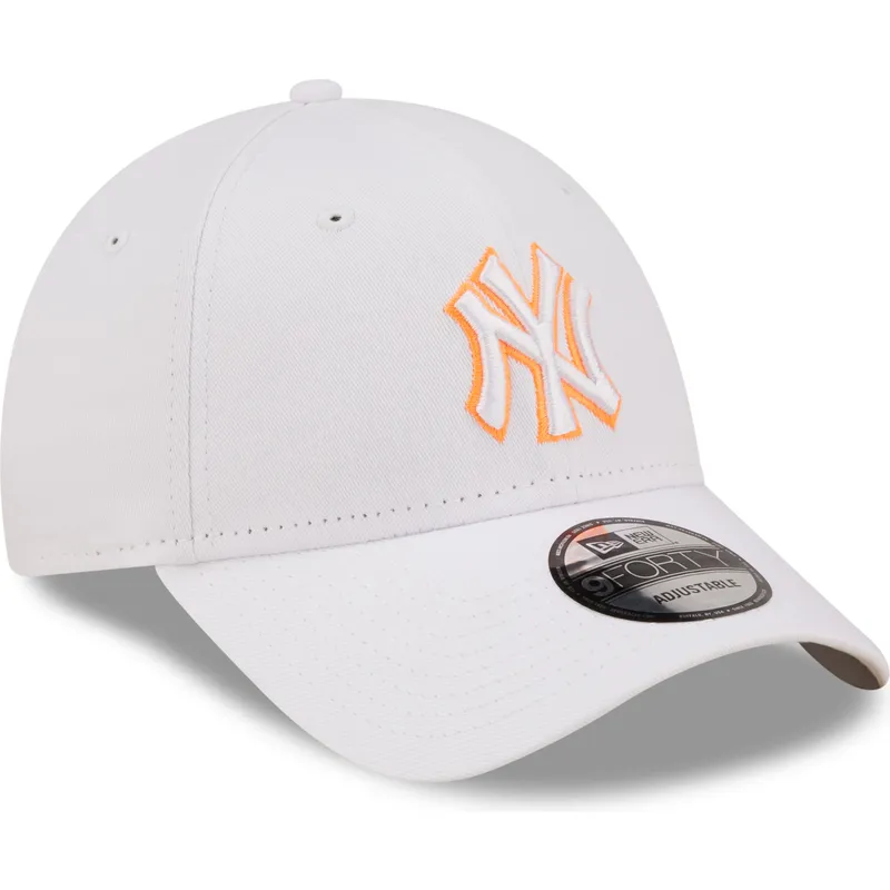 petten-gebogen-wit-verstelbaar-9forty-neon-outline-van-new-york-yankees-mlb-van-new-era petten-gebogen-wit-verstelbaar-9forty-neon-outline-van-new-york-yankees-mlb-van-new-era