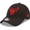 petten-gebogen-zwart-verstelbaar-9forty-neon-outline-van-chicago-bulls-nba-van-new-era