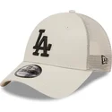 petten-gebogen-beige-verstelbaar-a-frame-home-field-van-los-angeles-dodgers-mlb-van-new-era