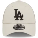 petten-gebogen-beige-verstelbaar-a-frame-home-field-van-los-angeles-dodgers-mlb-van-new-era