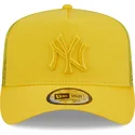petten-gebogen-geel-snapback-a-frame-tonal-mesh-van-new-york-yankees-mlb-van-new-era