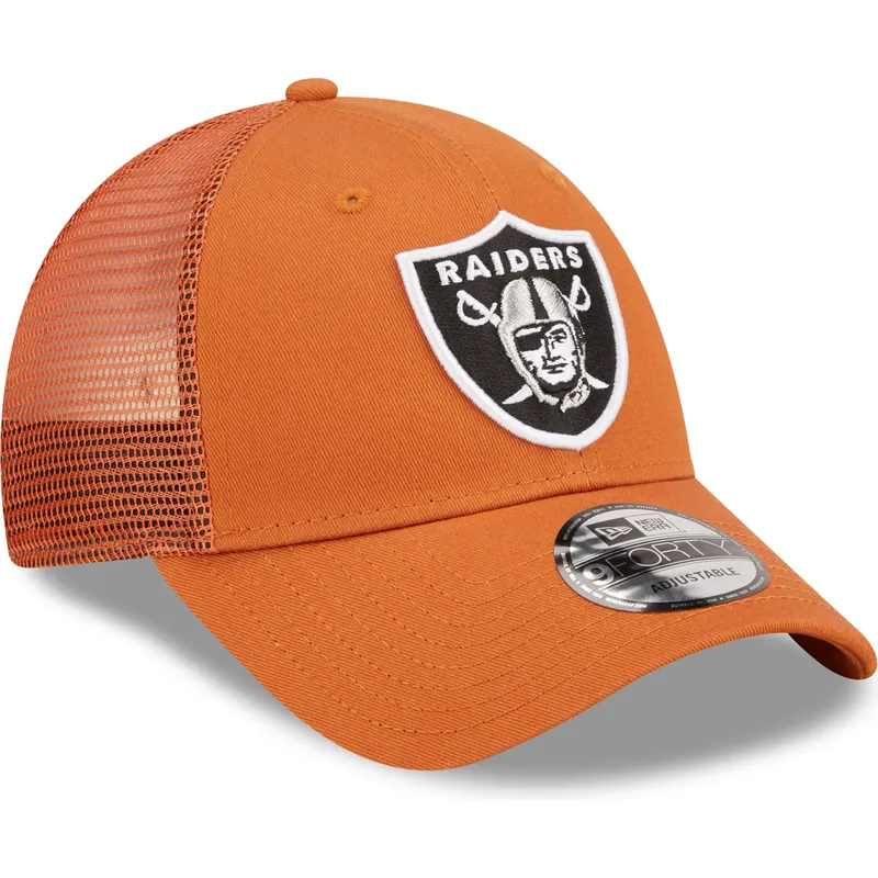 petten-gebogen-oranje-verstelbaar-a-frame-home-field-van-las-vegas-raiders-nfl-van-new-era