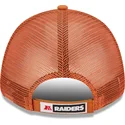 petten-gebogen-oranje-verstelbare-band-a-frame-home-field-van-las-vegas-raiders-nfl-van-new-era