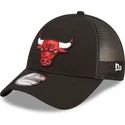 casquette-trucker-noire-ajustable-a-frame-home-field-chicago-bulls-nba-new-era