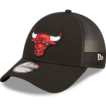 Casquette trucker noire ajustable A Frame Home Field Chicago Bulls NBA New Era