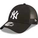 casquette-trucker-noire-ajustable-a-frame-home-field-new-york-yankees-mlb-new-era