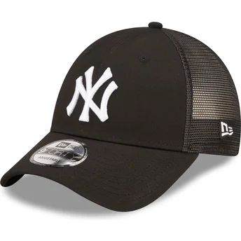 Justerbar svart trucker-keps A Frame Home Field New York Yankees MLB från New Era