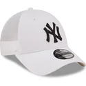 casquette-trucker-blanche-ajustable-a-frame-home-field-new-york-yankees-mlb-new-era