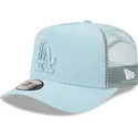 petten-gebogen-blauw-snapback-a-frame-tonal-mesh-van-los-angeles-dodgers-mlb-van-new-era