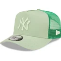 petten-gebogen-groen-snapback-a-frame-tonal-mesh-van-new-york-yankees-mlb-van-new-era