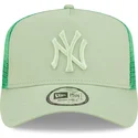 petten-gebogen-groen-snapback-a-frame-tonal-mesh-van-new-york-yankees-mlb-van-new-era