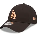 petten-gebogen-zwart-verstelbare-band-9forty-league-essential-van-los-angeles-dodgers-mlb-van-new-era