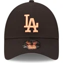petten-gebogen-zwart-verstelbare-band-9forty-league-essential-van-los-angeles-dodgers-mlb-van-new-era