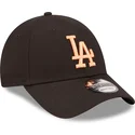 petten-gebogen-zwart-verstelbare-band-9forty-league-essential-van-los-angeles-dodgers-mlb-van-new-era