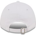 new-era-curved-brim-pink-logo-9forty-league-essential-new-york-yankees-mlb-white-adjustable-cap