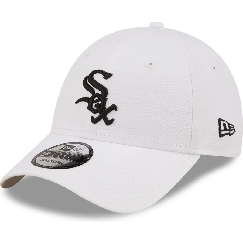 petten-gebogen-wit-verstelbare-band-negro-9forty-league-essential-van-chicago-white-sox-mlb-van-new-era