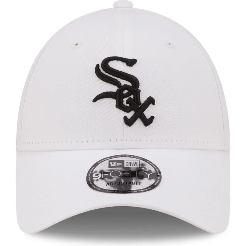 petten-gebogen-wit-verstelbare-band-negro-9forty-league-essential-van-chicago-white-sox-mlb-van-new-era