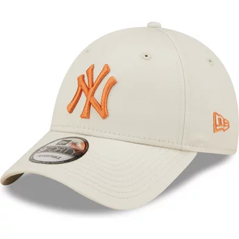 Gorra plana ajustable de New York Yankees naranja ☑️ New Era MLB