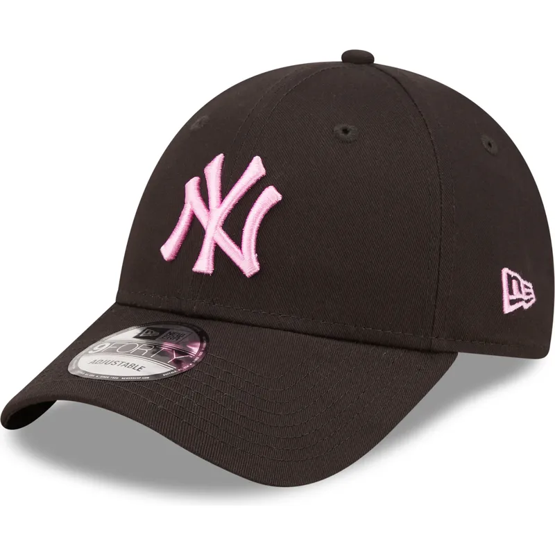 petten-gebogen-zwart-verstelbaar-rosa-9forty-league-essential-van-new-york-yankees-mlb-van-new-era petten-gebogen-zwart-verstelbaar-rosa-9forty-league-essential-van-new-york-yankees-mlb-van-new-era