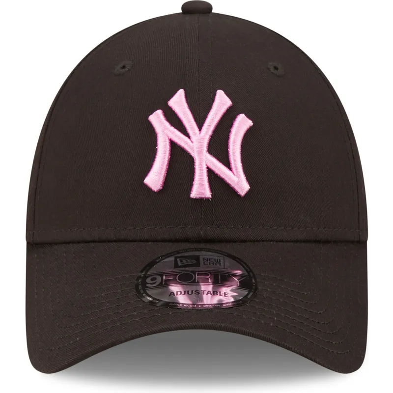 petten-gebogen-zwart-verstelbaar-rosa-9forty-league-essential-van-new-york-yankees-mlb-van-new-era petten-gebogen-zwart-verstelbaar-rosa-9forty-league-essential-van-new-york-yankees-mlb-van-new-era