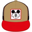 petten-plat-bruin-snapback-mickey-mouse-casf-mo4-disney-mickey-mouse-disney-van-capslab