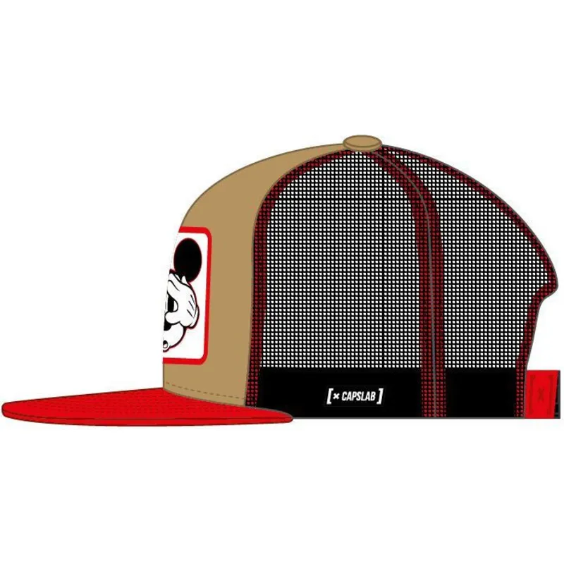 petten-plat-bruin-snapback-mickey-mouse-casf-mo4-disney-mickey-mouse-disney-van-capslab