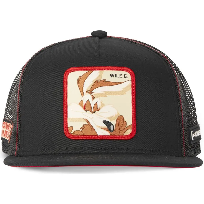 petten-plat-zwart-snapback-casf-wi3-coyote-looney-tunes-van-capslab