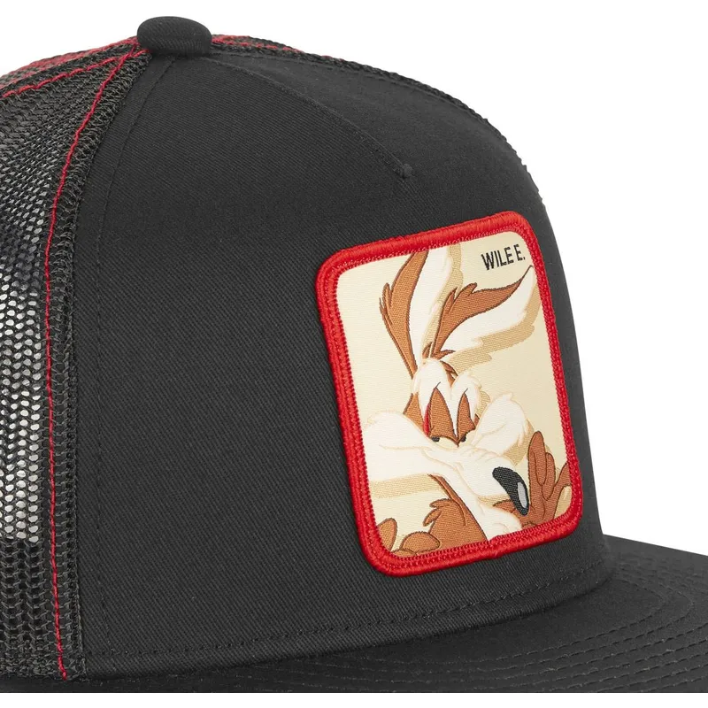 petten-plat-zwart-snapback-coyote-looney-tunes-van-capslab petten-plat-zwart-snapback-coyote-looney-tunes-van-capslab