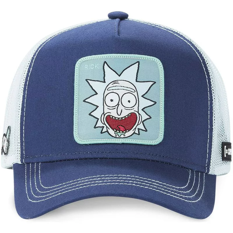 Capslab Rick Sanchez REM SAN2 Rick and Morty Blue Trucker Hat