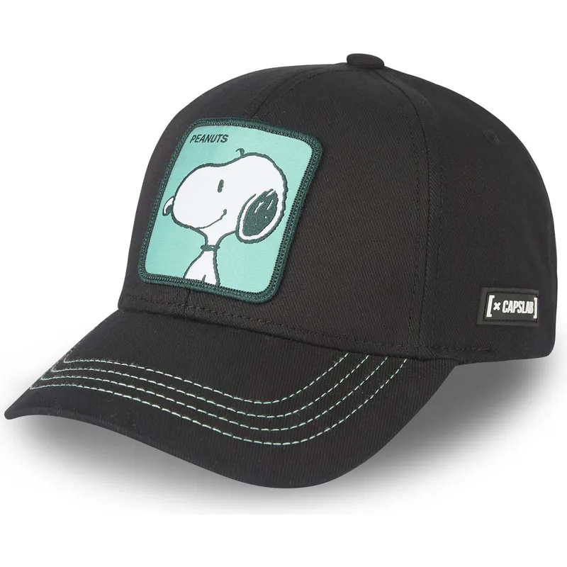 petten-gebogen-zwart-snapback-snoopy-pinda-s-van-capslab petten-gebogen-zwart-snapback-snoopy-pinda-s-van-capslab
