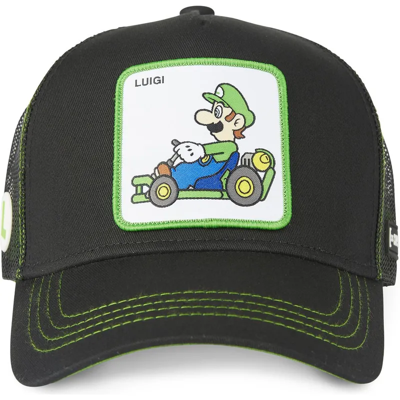 petten-gebogen-zwart-snapback-kart-lui1-bros-luigi-super-mario-bros-van-capslab