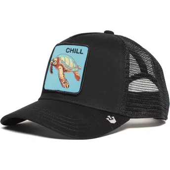 petten-gebogen-zwart-snapback-chill-the-farm-van-goorin-bros