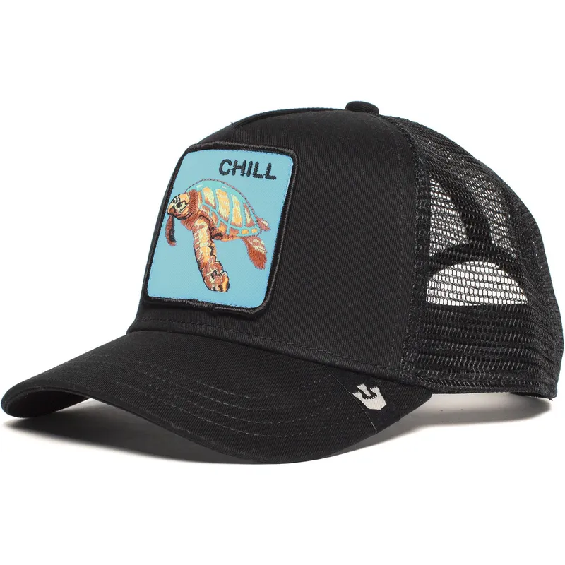 petten-gebogen-zwart-snapback-chill-the-farm-van-goorin-bros