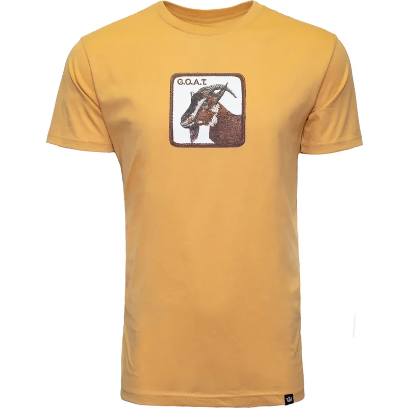 t-shirt-korte-mouw-geel-goat-flat-hand-the-farm-van-goorin-bros