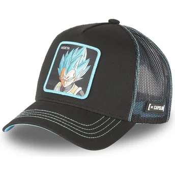 Czarna czapka trucker Vegeta Super Saiyan Blue CAS VEG1 Dragon Ball od Capslab