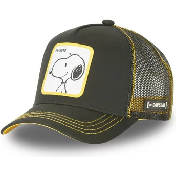 Capslab Snoopy DO1 Peanuts Black Trucker Hat