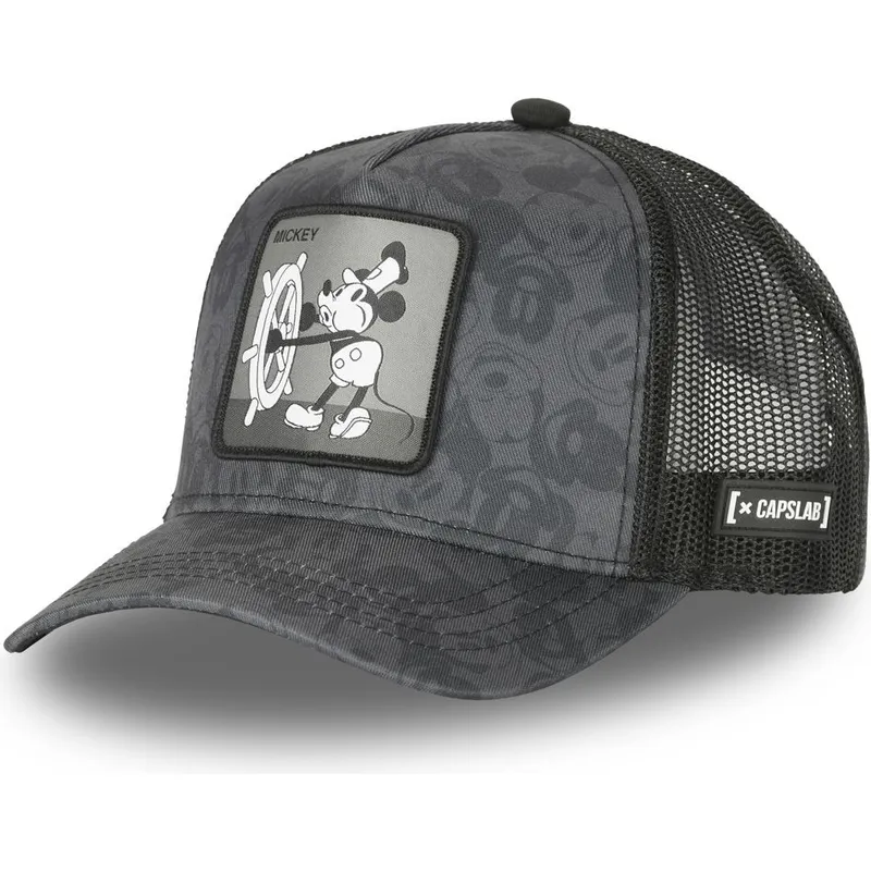 petten-gebogen-zwart-snapback-vintage-key4-mickey-mouse-disney-van-capslab