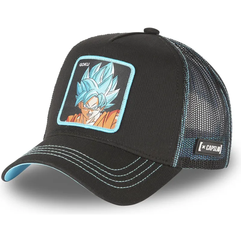 petten-gebogen-zwart-snapback-son-goku-dragon-ball-van-capslab petten-gebogen-zwart-snapback-son-goku-dragon-ball-van-capslab