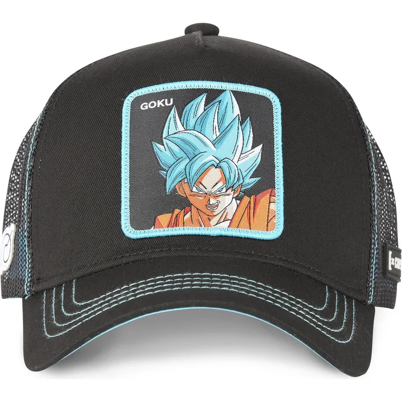 petten-gebogen-zwart-snapback-son-goku-dragon-ball-van-capslab petten-gebogen-zwart-snapback-son-goku-dragon-ball-van-capslab