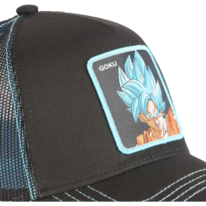 petten-gebogen-zwart-snapback-son-goku-dragon-ball-van-capslab petten-gebogen-zwart-snapback-son-goku-dragon-ball-van-capslab