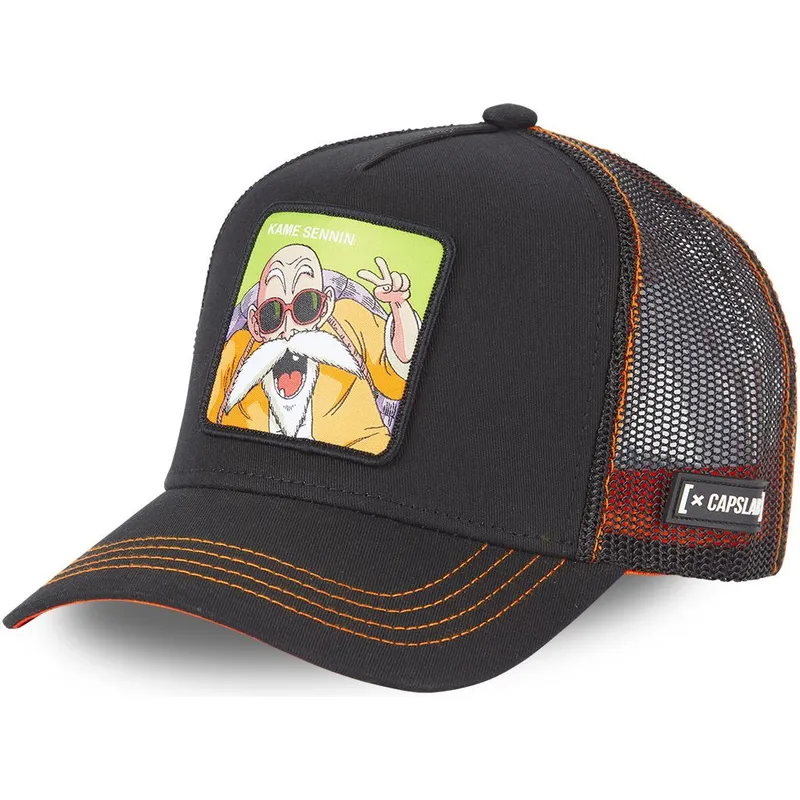 petten-gebogen-zwart-snapback-db3-kam1-muten-roshi-dragon-ball-van-capslab