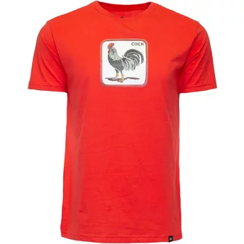 Camiseta manga corta roja gallo Cock Coop The Farm de Goorin Bros.