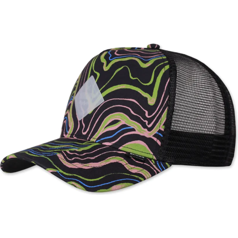 petten-gebogen-zwart-snapback-arty-waves-hft-van-djinns
