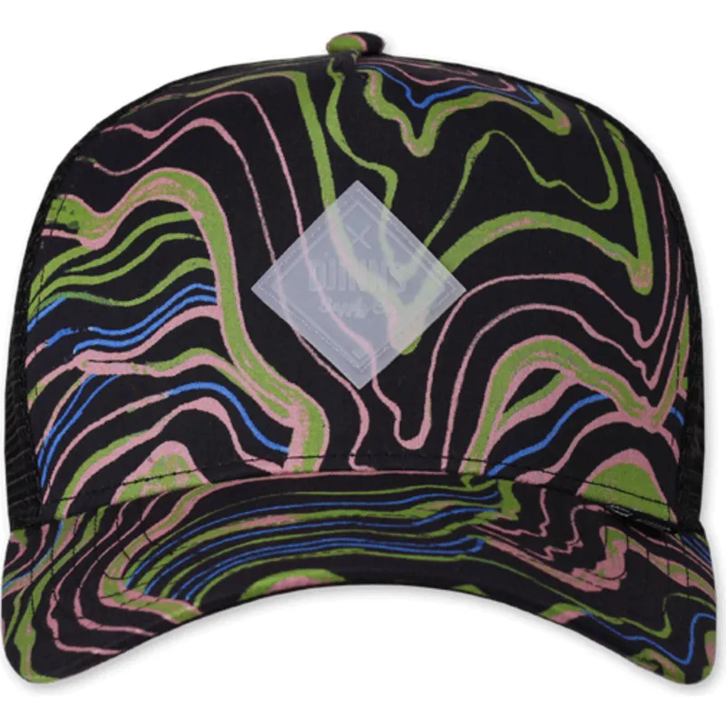 petten-gebogen-zwart-snapback-arty-waves-hft-van-djinns