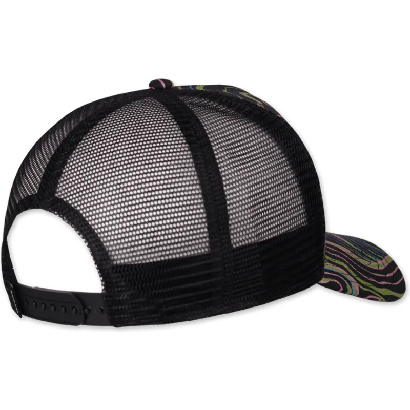 petten-gebogen-zwart-snapback-arty-waves-hft-van-djinns
